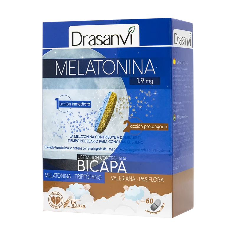 Melatonina Bicapa 1,9 mg · Drasanvi · 60 comprimidos