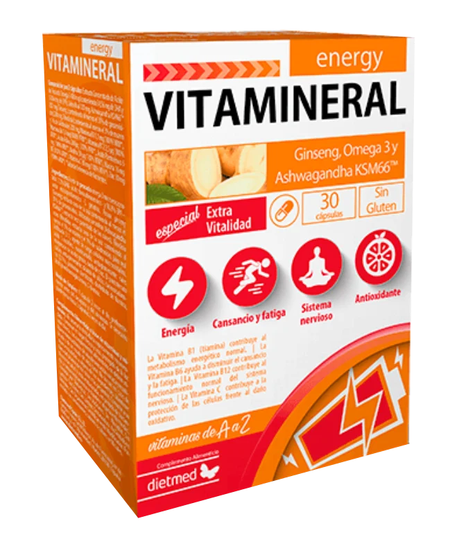 Vitamineral Energy · Dietmed · 30 cápsulas