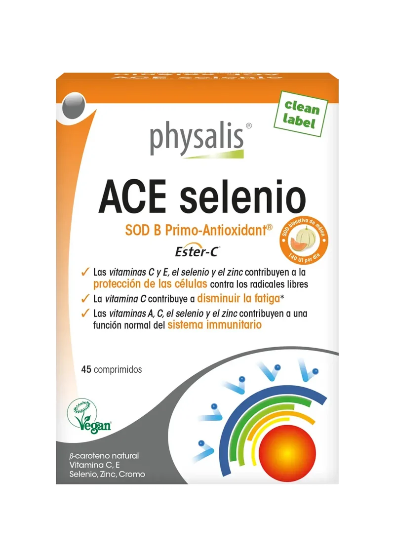 ACE Selenio · Physalis · 45 comprimidos