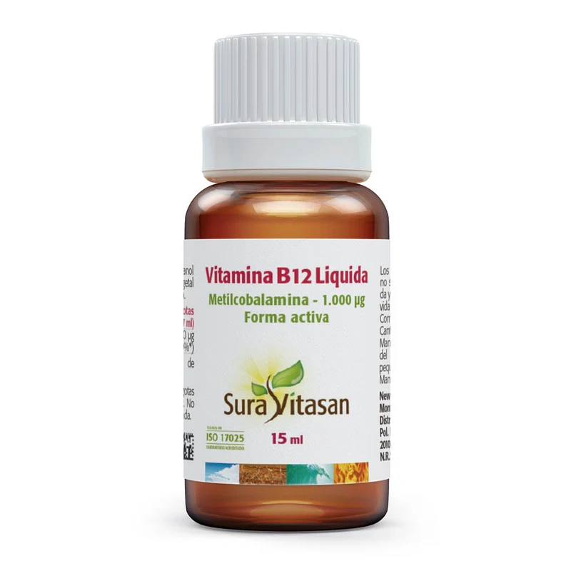 Vitamina B12 (Metilcobalamina) · Sura Vitasan · 15 ml