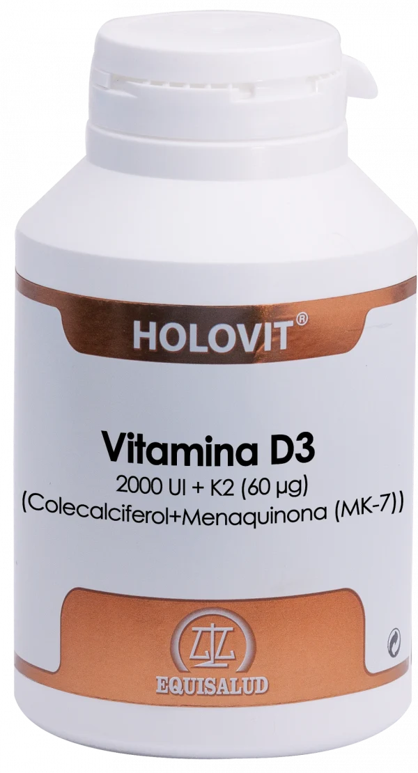 Holovit Vitamina D3 & K2 · Equisalud · 180 cápsulas