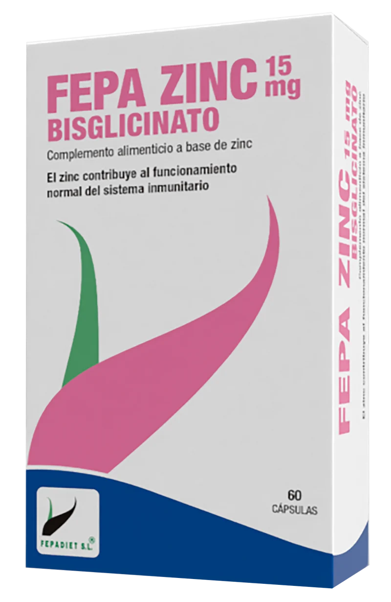 Fepa-Zinc 15 mg · Fepadiet · 60 cápsulas
