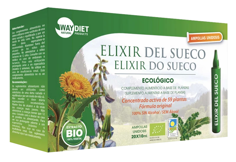 Elixir del Sueco BIO · Waydiet · 20 ampollas