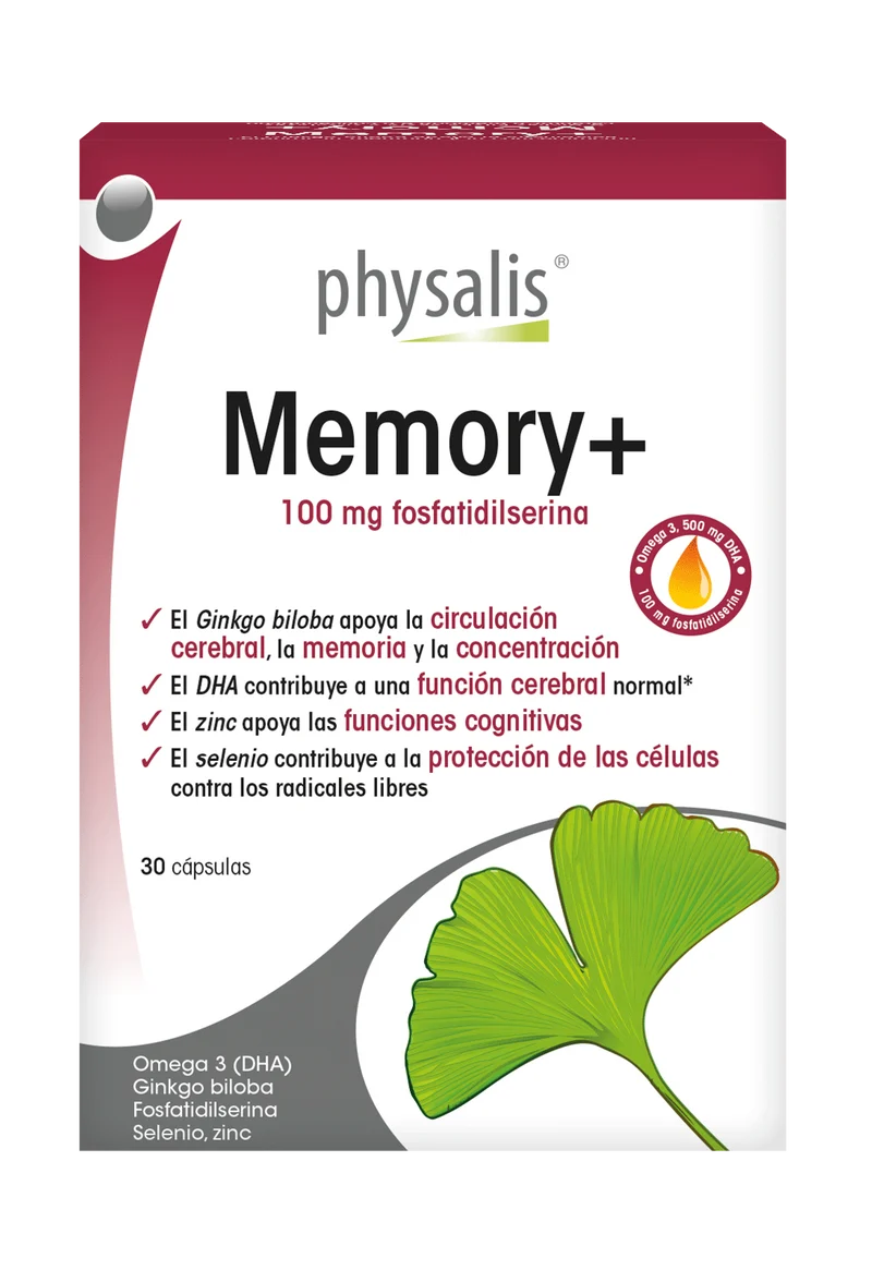 Memory+ · Physalis · 30 cápsulas