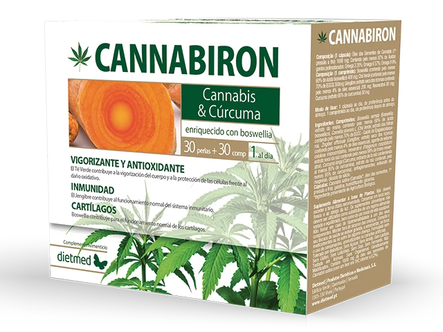 Cannabiron · Dietmed · 30 perlas + 30 comprimidos