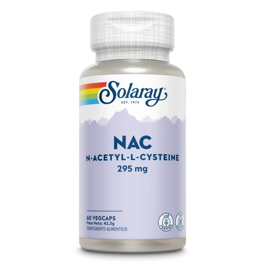 NAC (N-Acetil-Cisteina) 295 mg · Solaray · 60 cápsulas
