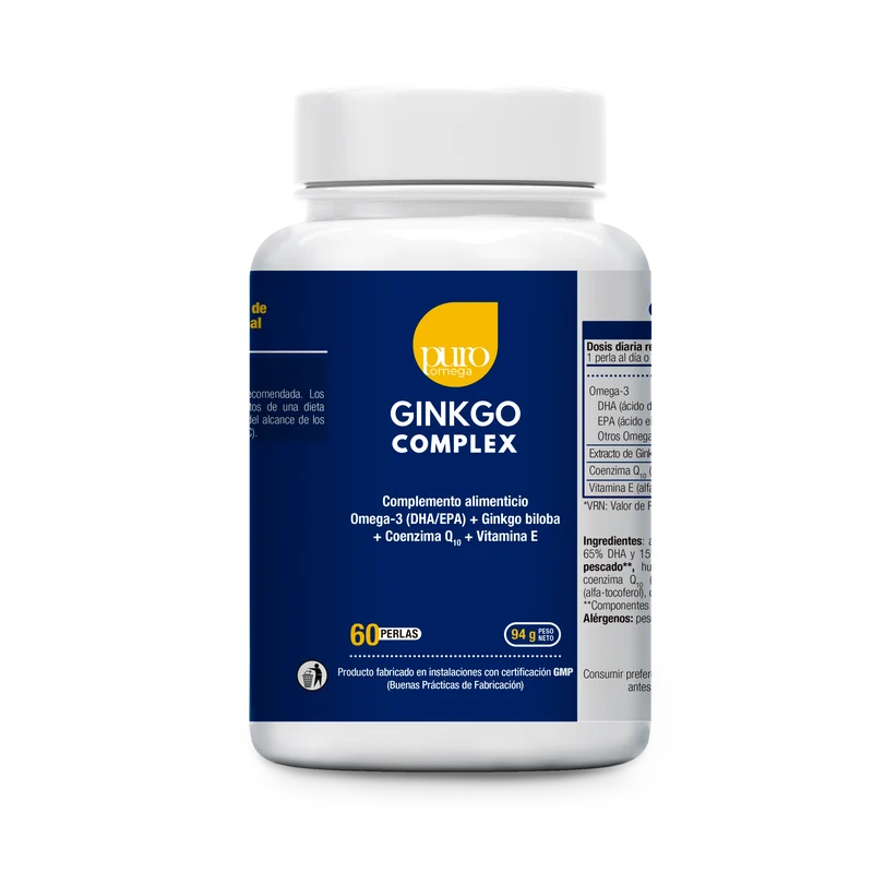 Ginkgo Complex · Puro Omega · 60 perlas