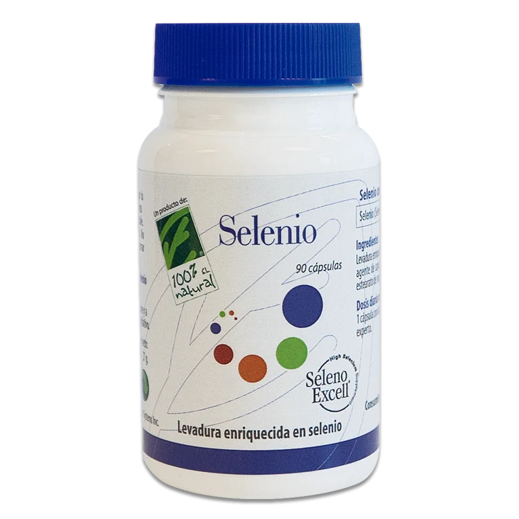 Selenio · 100% Natural · 90 cápsulas