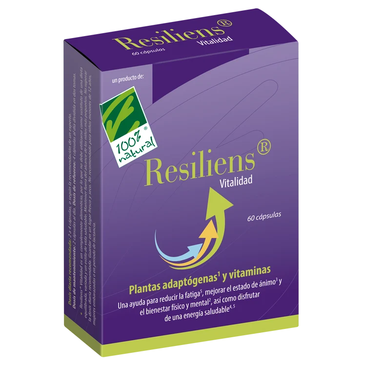 Resiliens Vitalidad · 100% Natural · 60 cápsulas