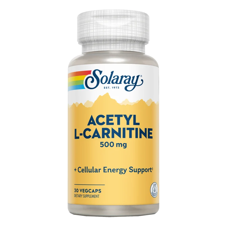 L-Acetil L-Carnitina 500 mg · Solaray · 30 cápsulas
