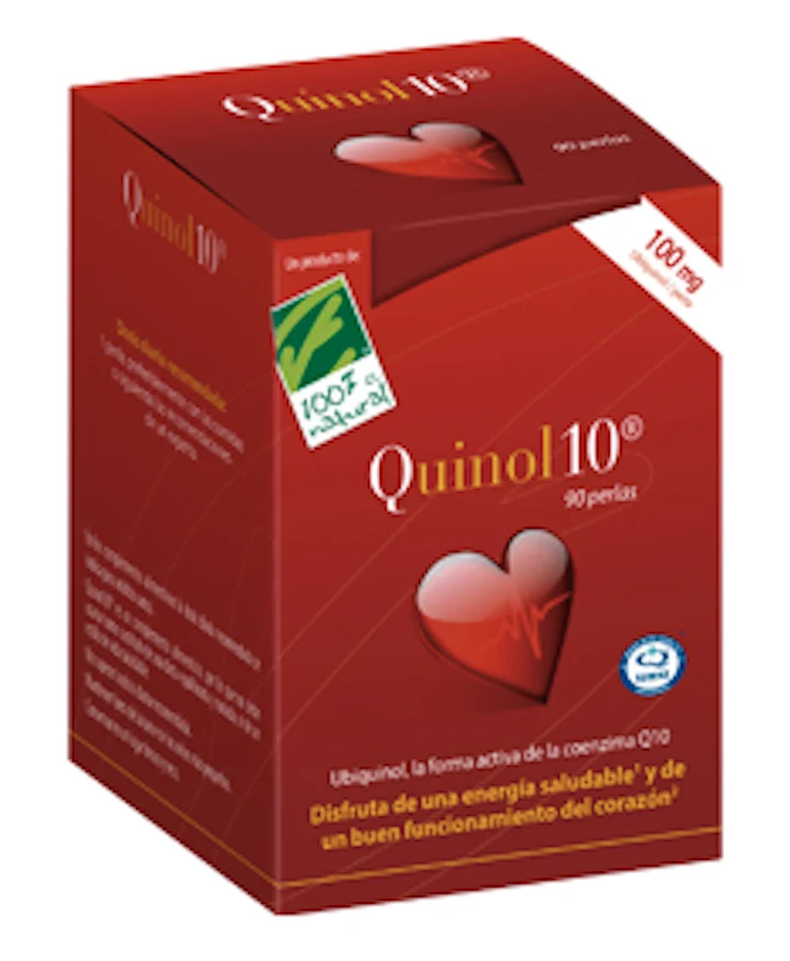 Quinol 10 - 100 mg · 100% Natural · 90 perlas