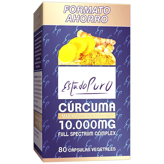 Cúrcuma 10.000 mg Full Spectrum Complex - Formato Ahorro · Tongil · 80 cápsulas