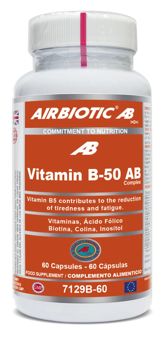 Vitamina B50 AB Complex · Airbiotic · 60 cápsulas