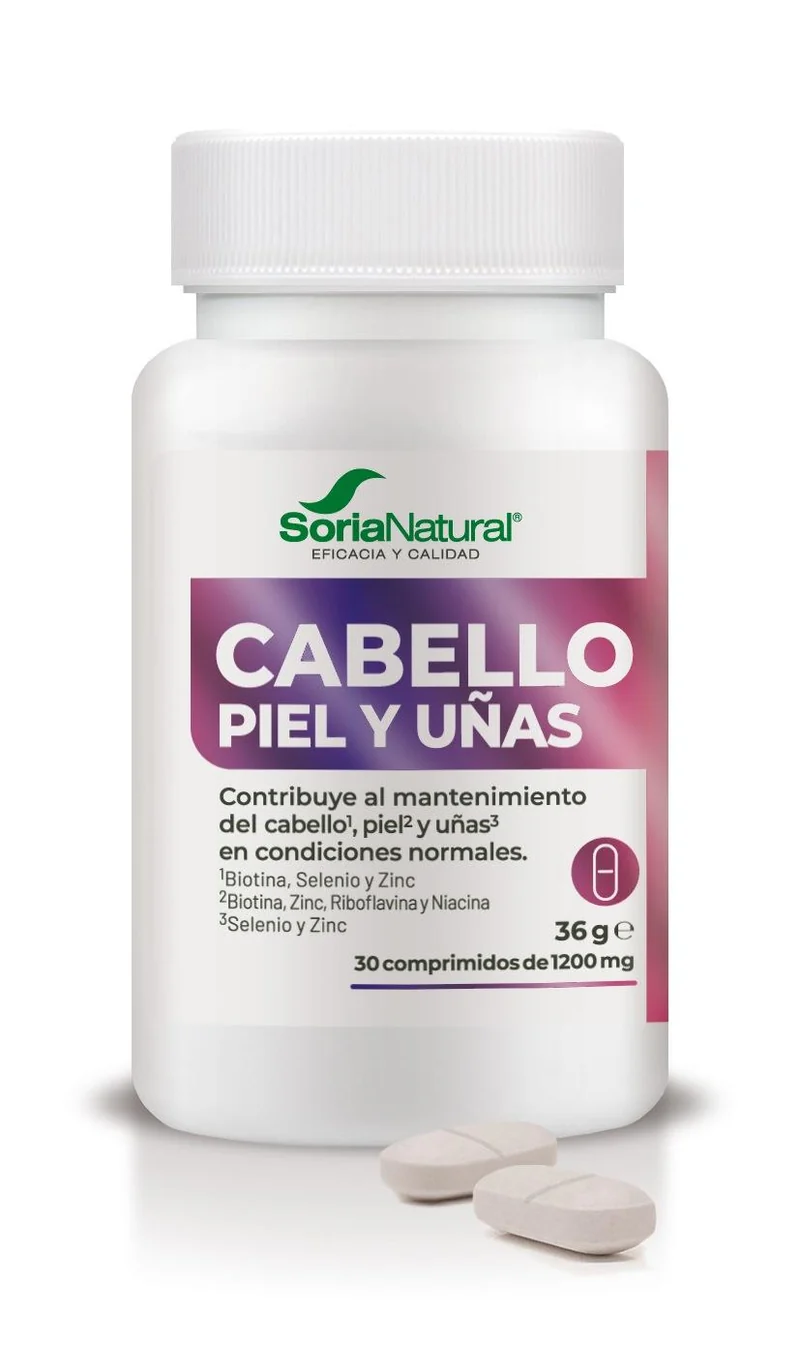 Cabello, Piel y Uñas · Soria Natural · 30 comprimidos