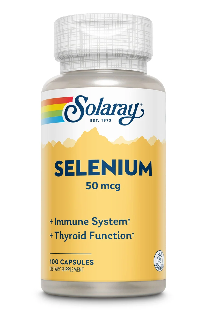 Selenio 50 mcg · Solaray · 100 cápsulas