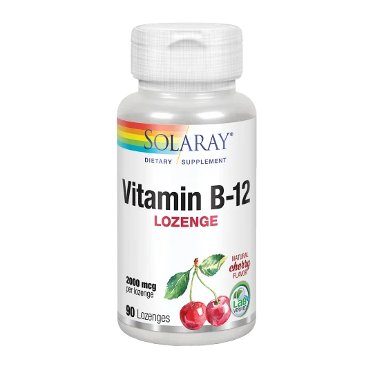 Vitamina B12 2.000 mcg · Solaray · 90 comprimidos