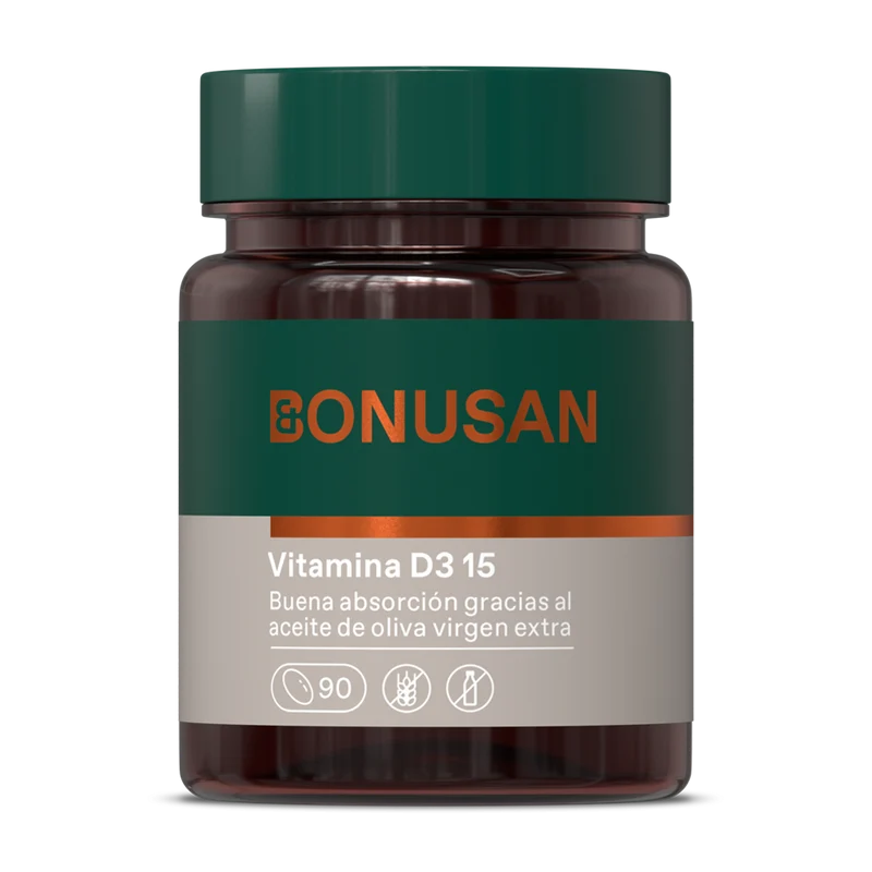 Vitamina D3 15 mg · Bonusan · 90 perlas