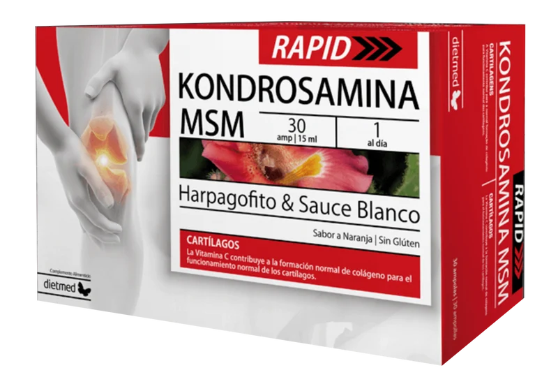 Kondrosamina MSM Rapid · DietMed · 30 ampollas