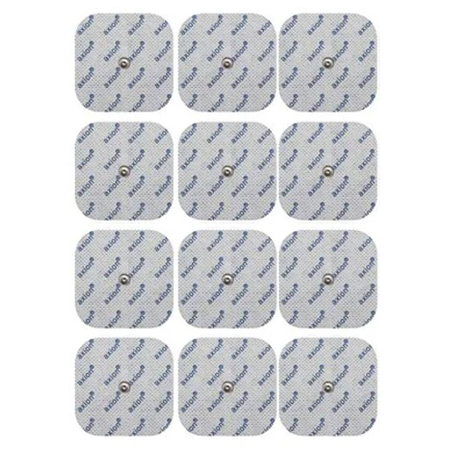 Elektroden 5x5 cm - 12 Stück - passend zu Compex - 3,75mm Druckknopf