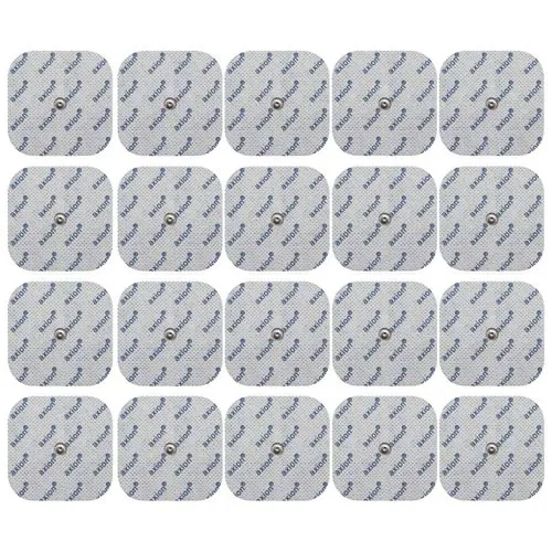 Elektroden 5x5 cm - 20 Stück - passend zu Compex - 3,75mm Druckknopf