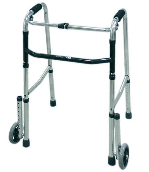 Andador Caminador de Aluminio con Ruedas Ortopédico