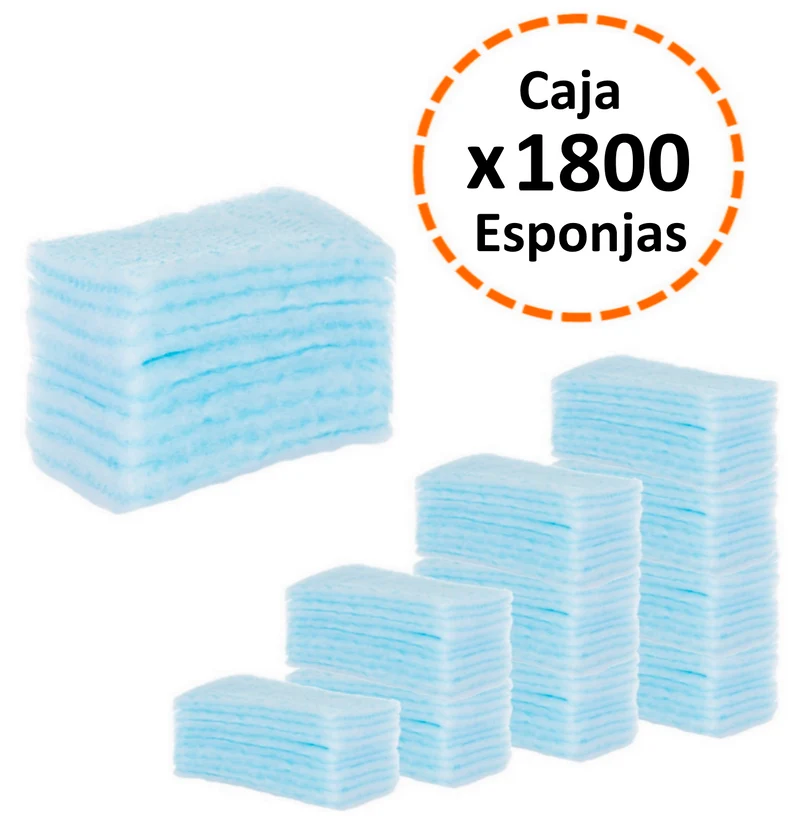 Esponjas Jabonosas Desechables Caja 1800 Unidades