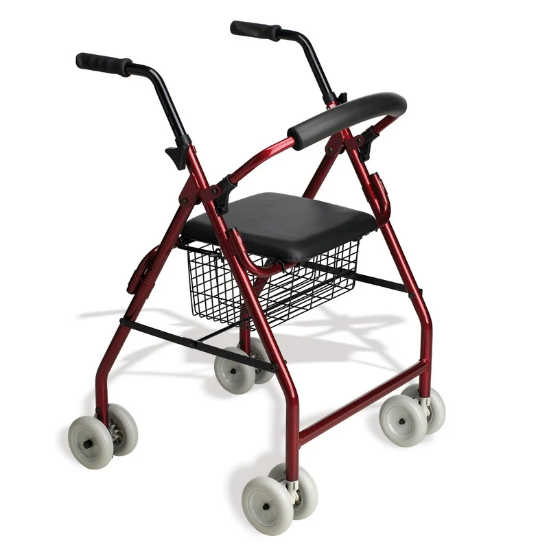 Andador Rollator Aluminio Freno a la Carga | Con Asiento y Cesta