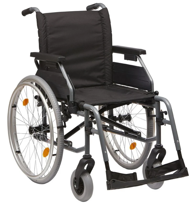 Silla de Ruedas Acero | Reposabrazos Regulables