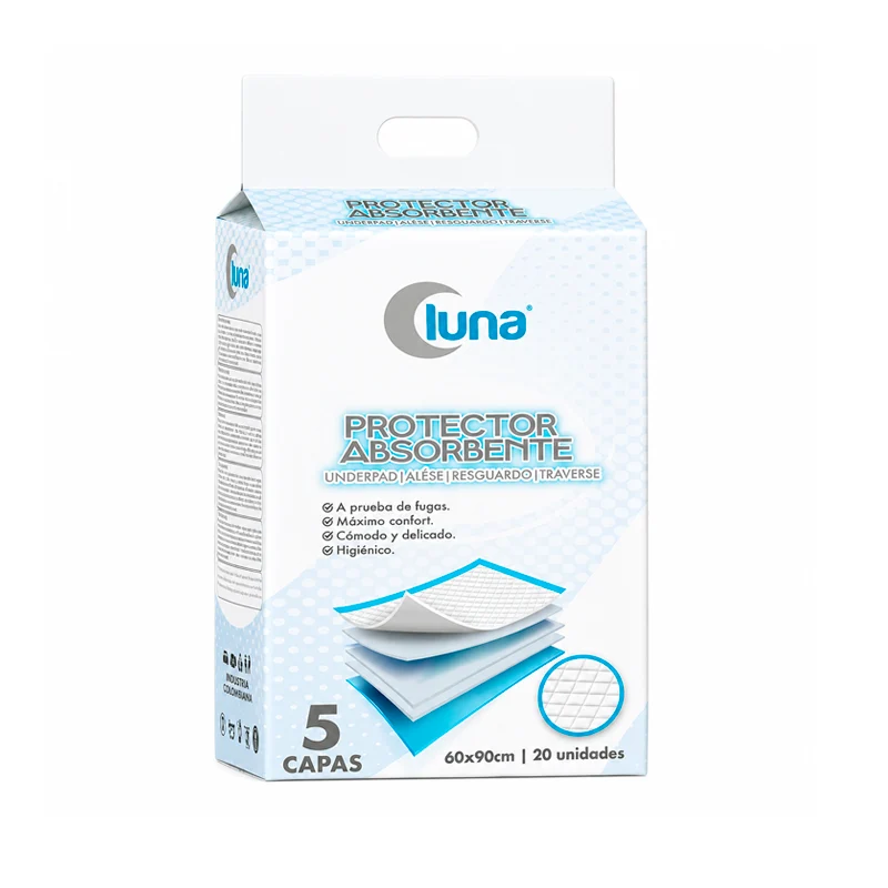 Empapador Protector absorbente Luna 60x90 cm - 20 unidades