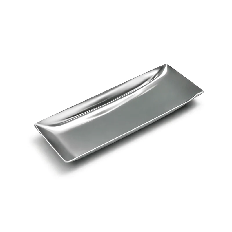 Bandeja pequeña 3,6 x 11,1 cm de acero inoxidable para agujas
