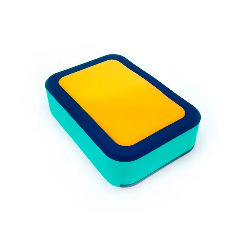 Caja siliconada para práctica de acupuntura