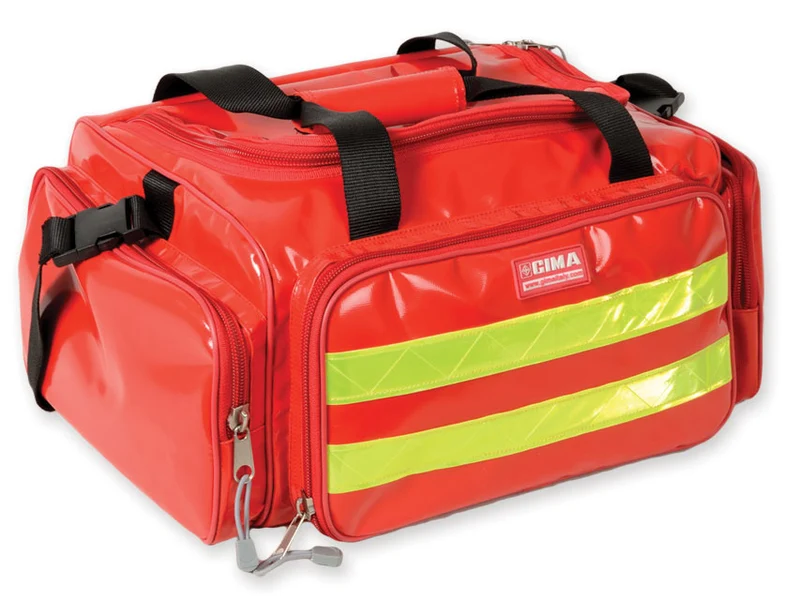 Bolsa de emergencia recubierta de pvc - Roja