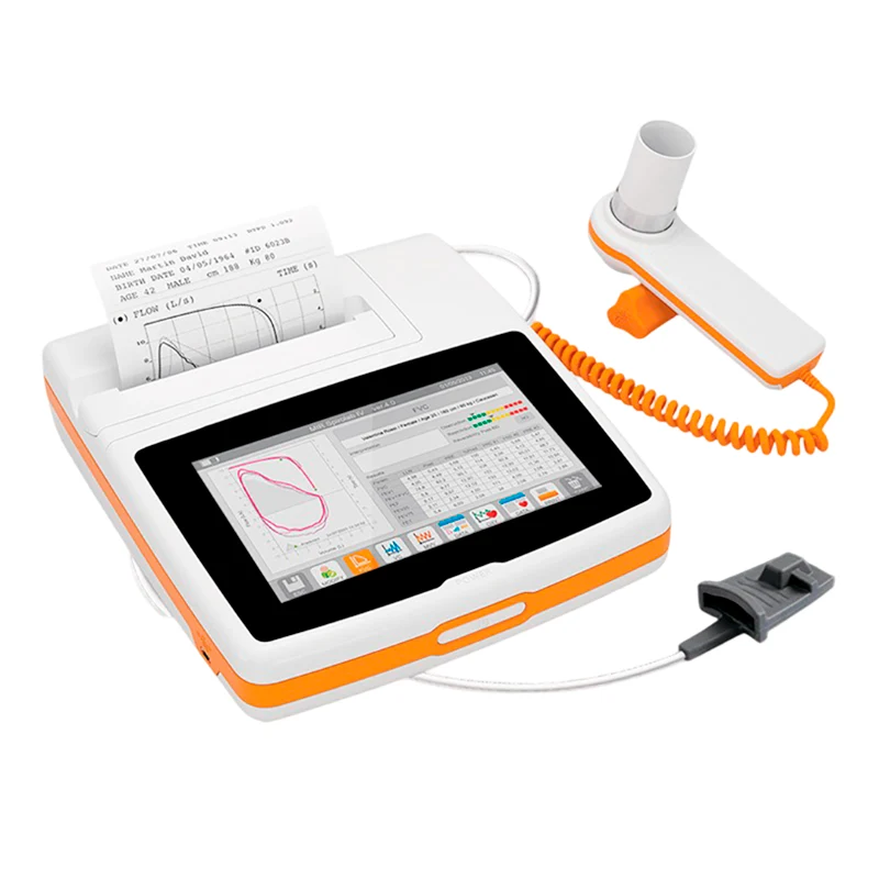 Espirómetro a color SPIROLAB con SpO2