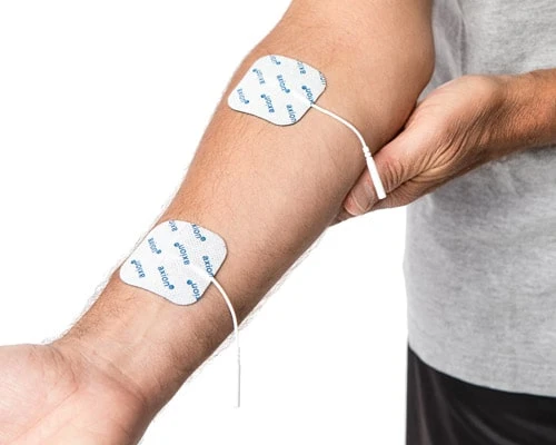 Elektroden, 5x5 cm - 20 Stück - passend zu axion, Prorelax, Promed, Auvon - 2mm Steckanschluss