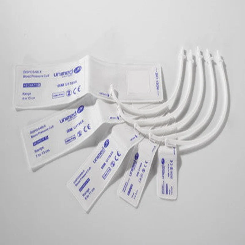 Brazalete desechable neonatal para presión no invasiva Unimed una vía
