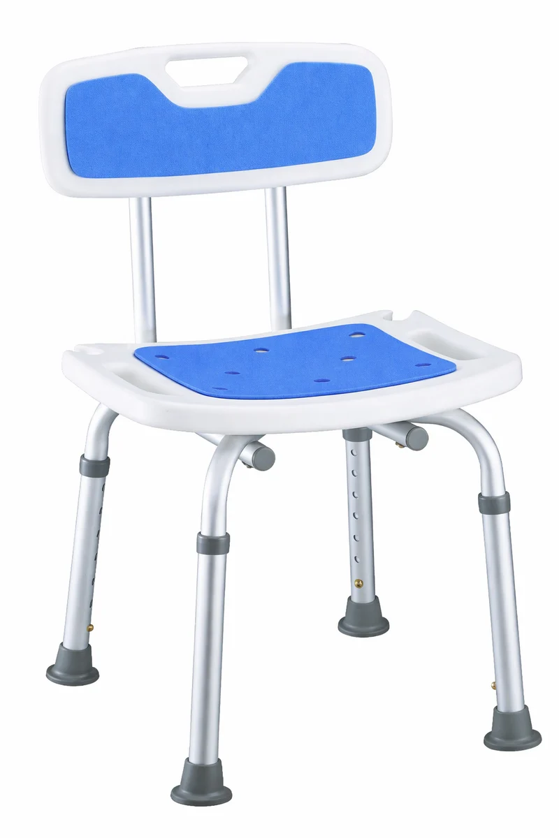 Silla Ducha Antideslizante con Respaldo y Asiento Acolchado