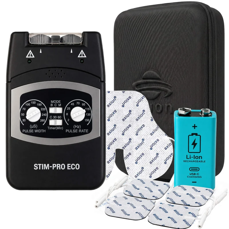 STIM-PRO Eco Akku-Bundle inklusive 9V Akku und Nacken Elektrode
