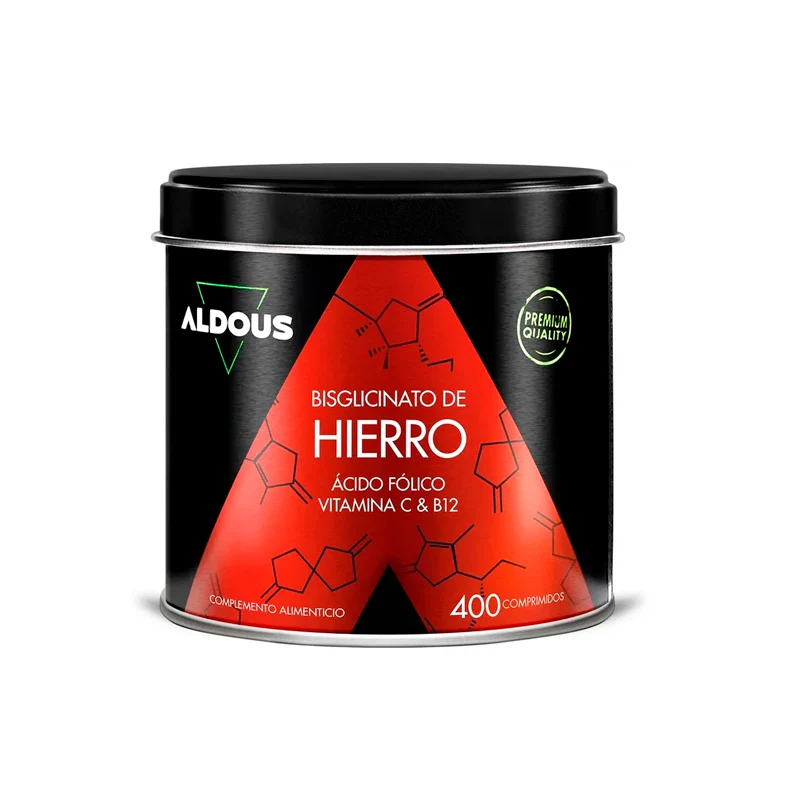Hierro con Vitamina C, ácido fólico y B12 - 400 comprimidos