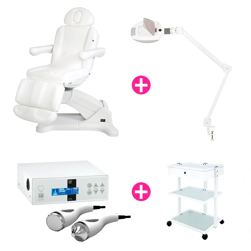 Pack Belle: Sillón Eléctrico + Ultrasonido + Carrito + Lámpara Lupa