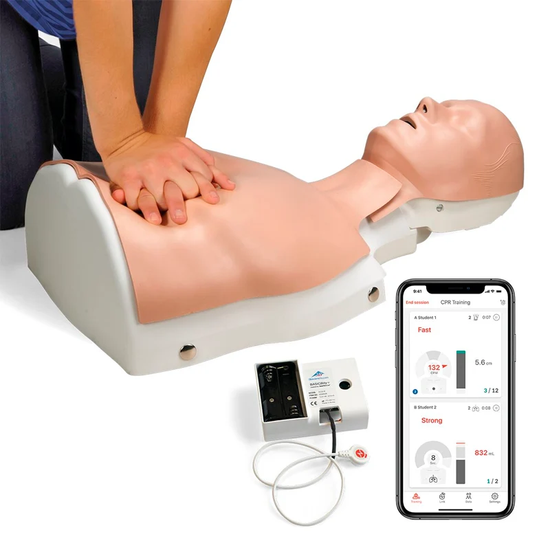 Simulador de soporte de constantes vitales BASICBilly+, tono de piel claro