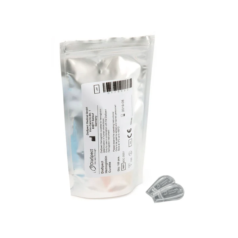 Analizador de Hemoglobina Portátil DiaSpect TM - Bolsa de 100 Cubetas