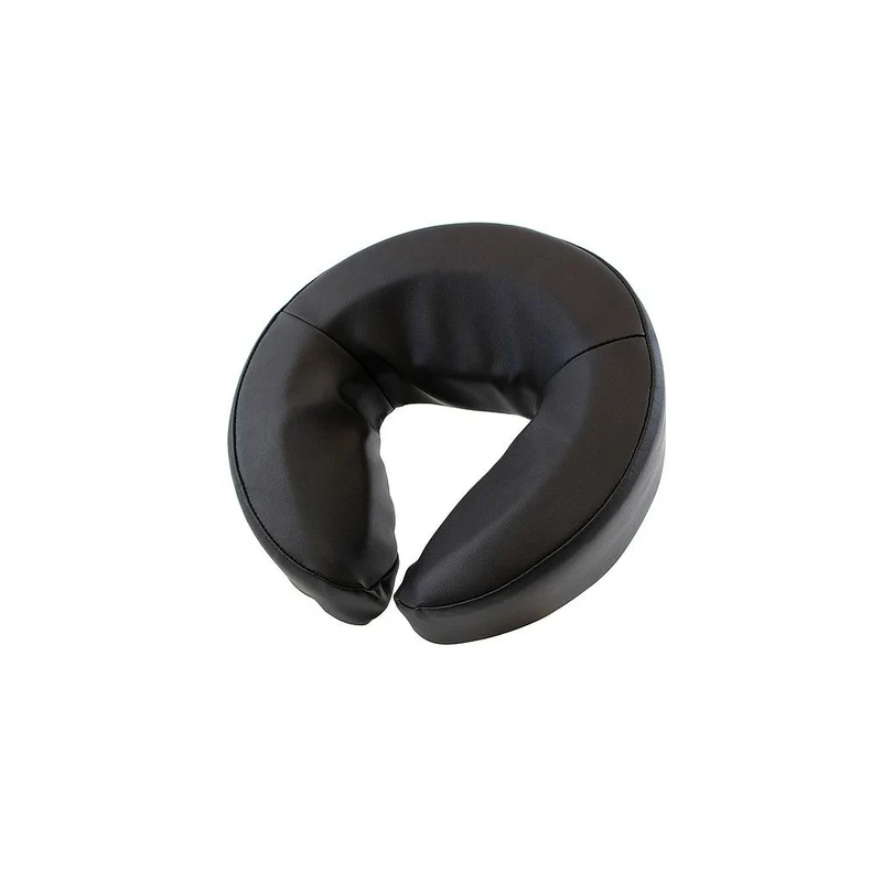 Cojín facial Glaz de alta calidad: Con tapizado PU en negro y medidas 29 x 29 x 8 cm