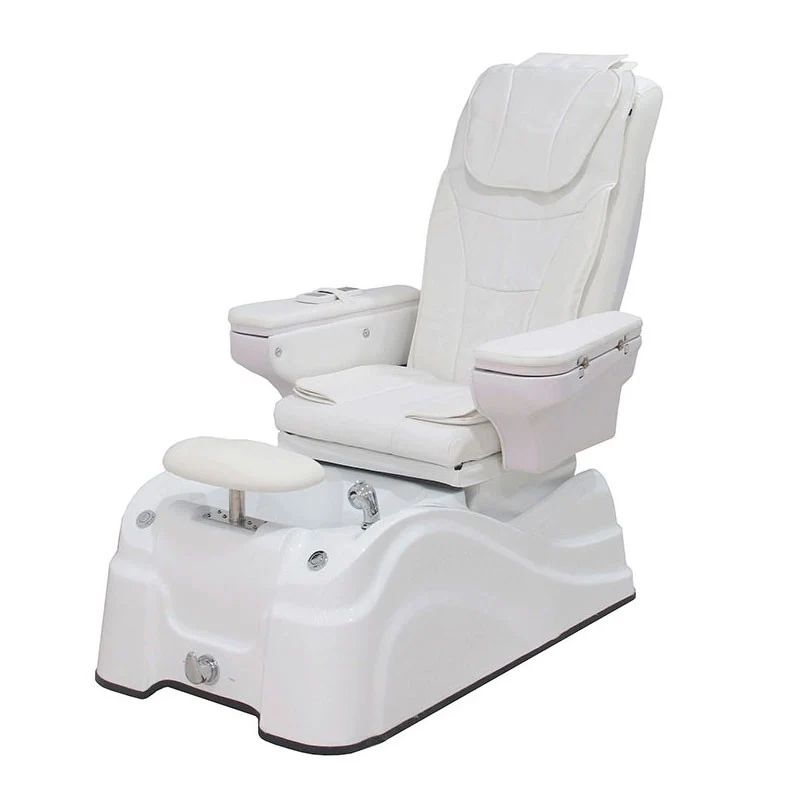 Sillón Pedicura Caln con 2 Motores: Sistema de masaje cervical-dorsal-lumbar, bañera de pies, ducha extensible y reproductor mp3