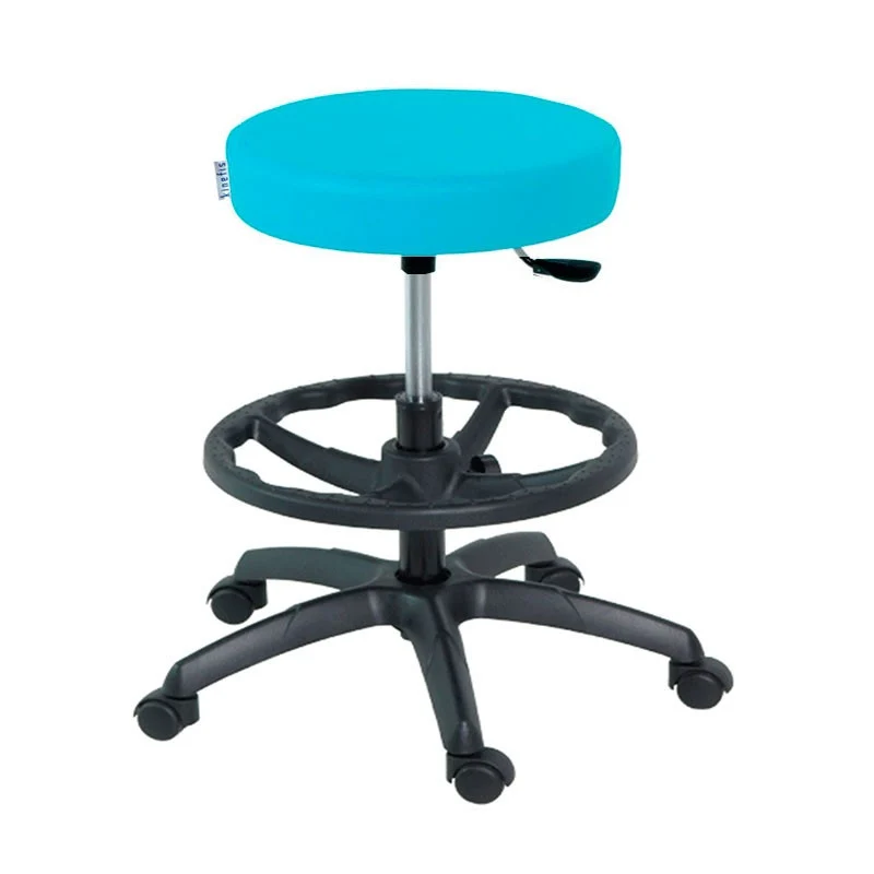 Taburete alto Economy: Altura de 59 - 84 cm con aro reposapiés (Varios colores disponibles)