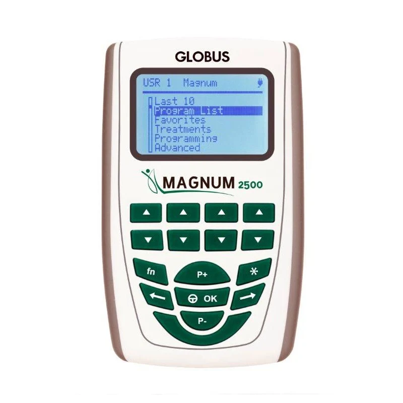Magnetoterapia Magnum 2500 con 52 programas y 2 canales.