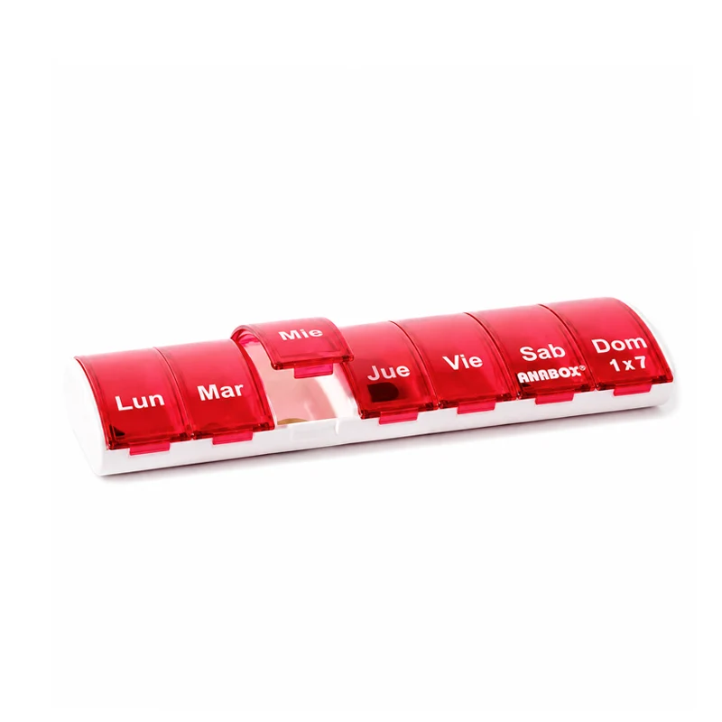 Expositor de pastilleros diarios Anabox 1x7 (12 unidades)