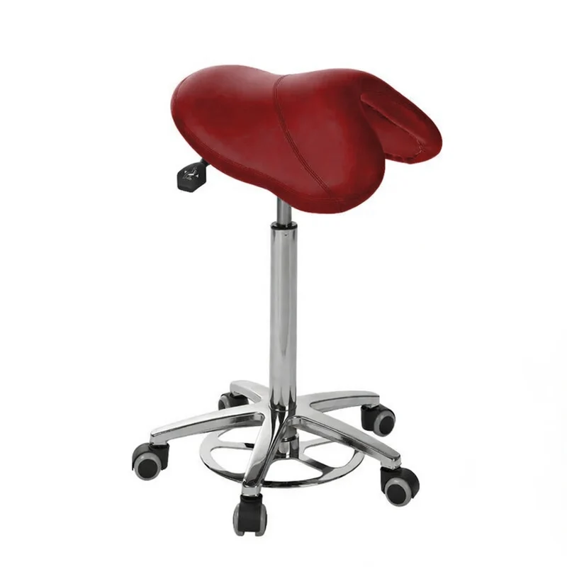 Taburete pony silla de montar base aluminio con accionamiento de pie