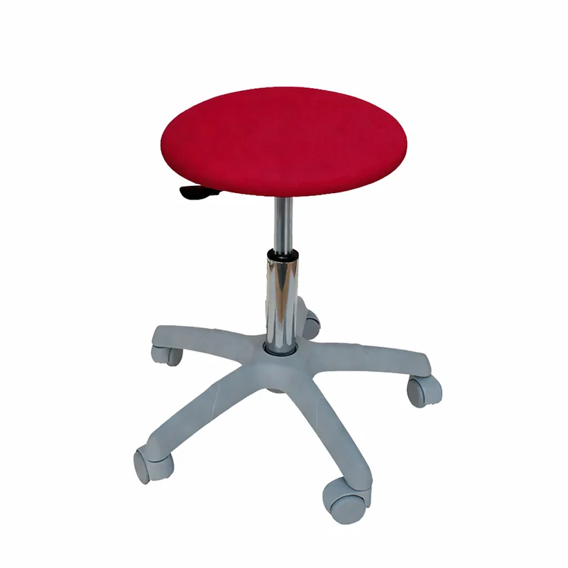 Taburete circular base gris