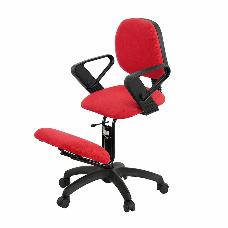 Sillón base negra con arrodilladero fijo, respaldo y brazos