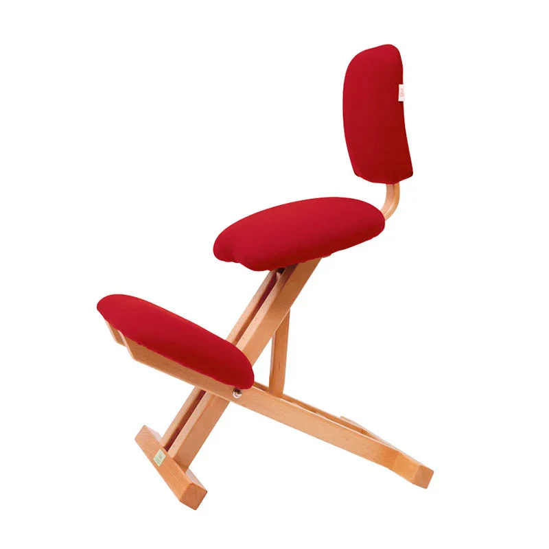 Silla plegable madera haya con arrodilladero y respaldo